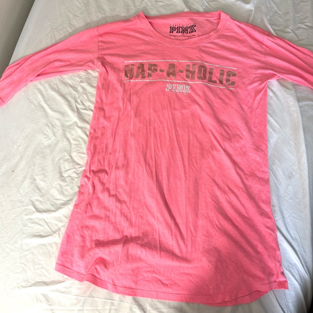 PINK Victoria's Secret Bold Pink Graphic Tee
